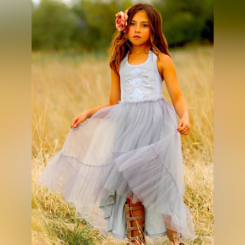 Joyfolie Averie Dress in Barely Blue, a delicate yet easy piece!